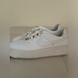 White Air Force Ones sneakers